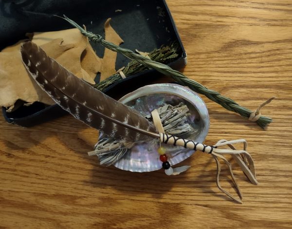 Wrapped Smudge Feather