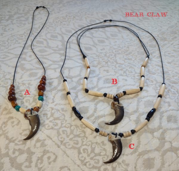 Real Bear Claw Necklaces