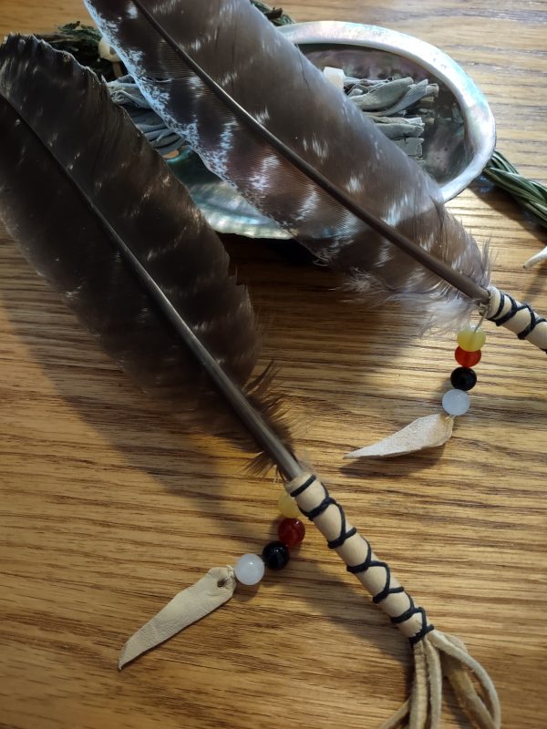 Wrapped Smudge Feathers with Smudge Kit