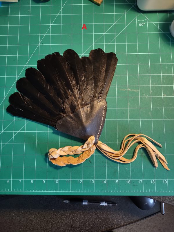 A/ Crow Tail Feather Fan