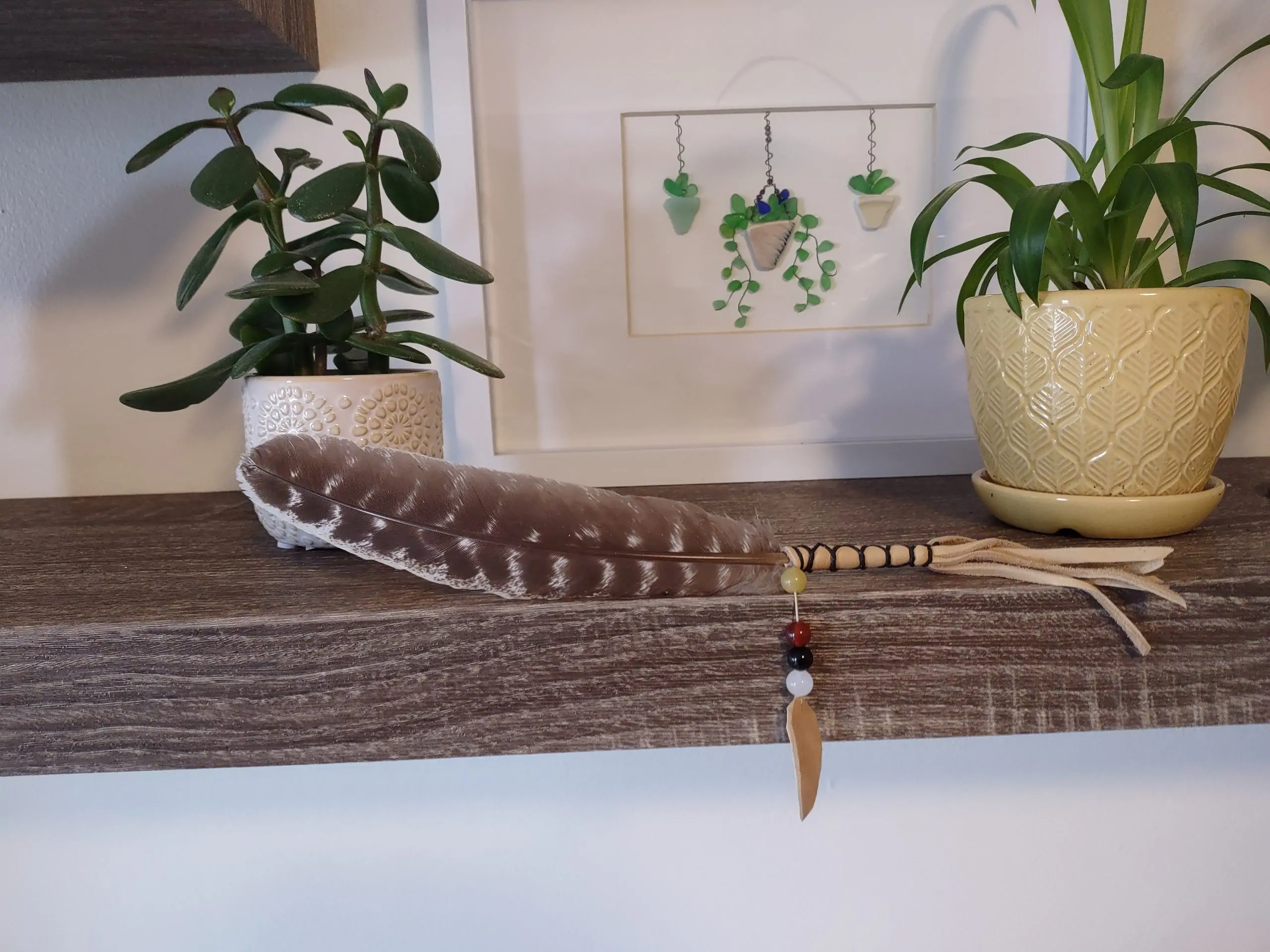 Wrapped Smudge Feather