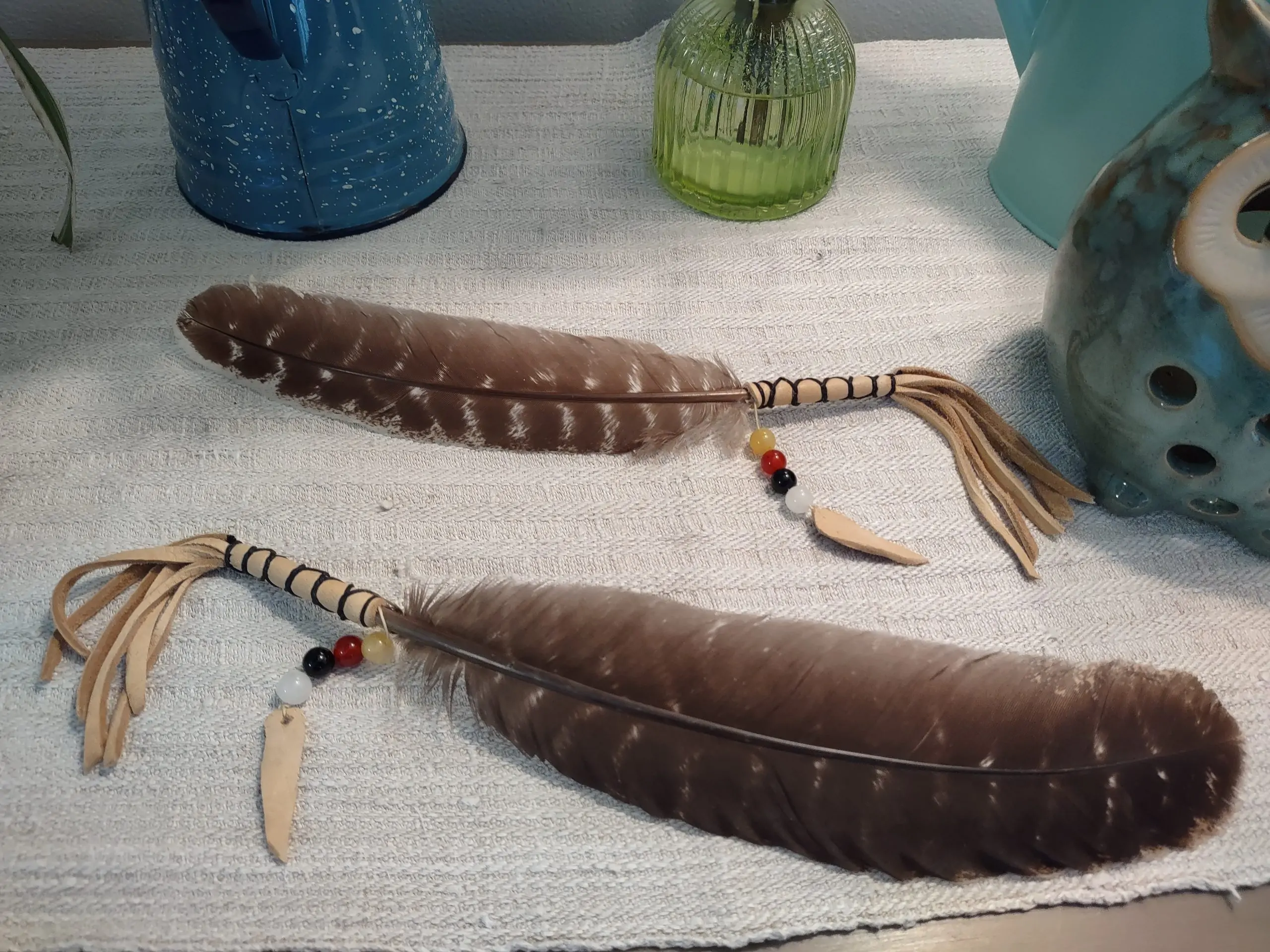 Wrapped Smudge Feather