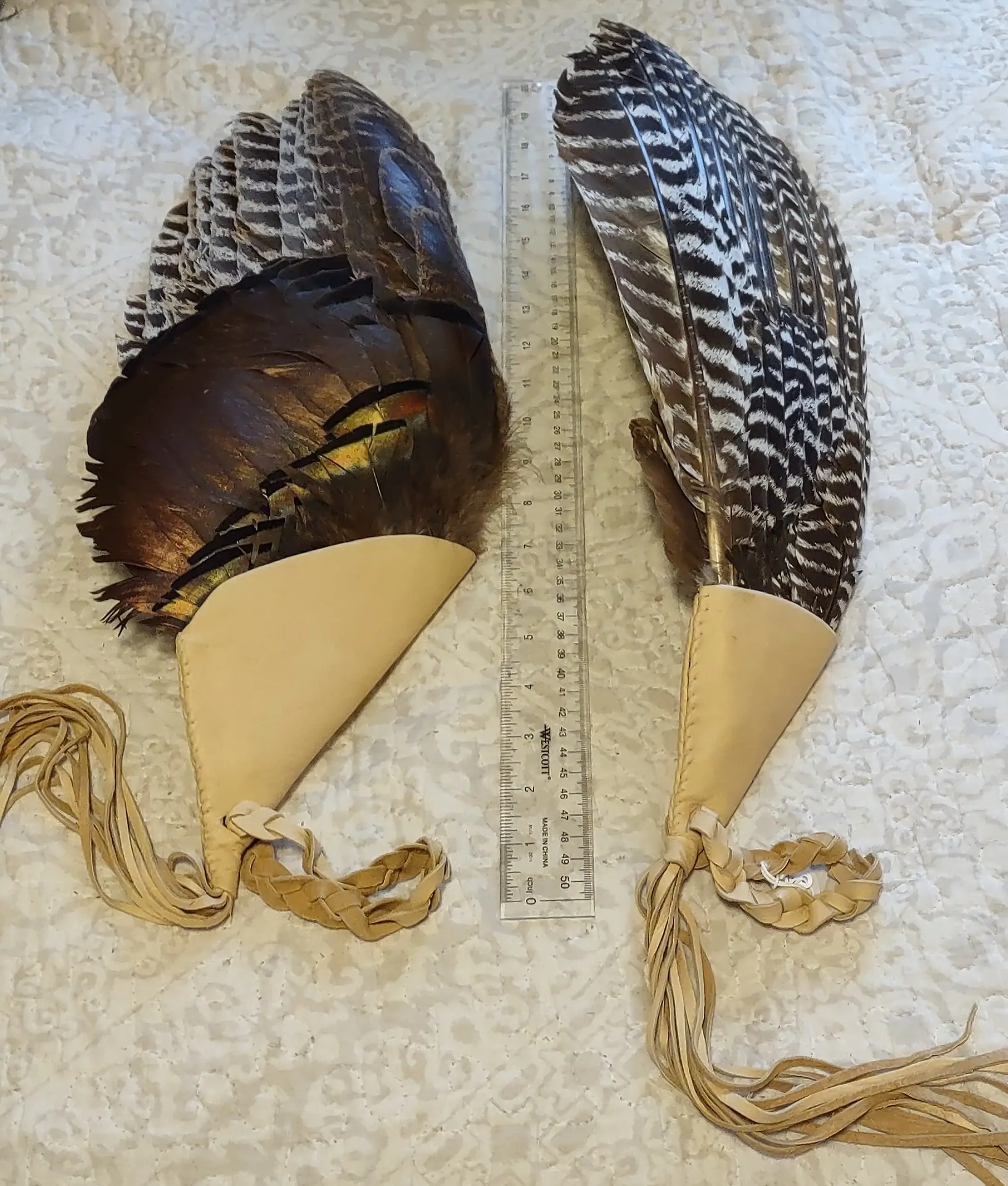 Wild Turkey Prayer Dance Fans 5 Length of Fans E Pair