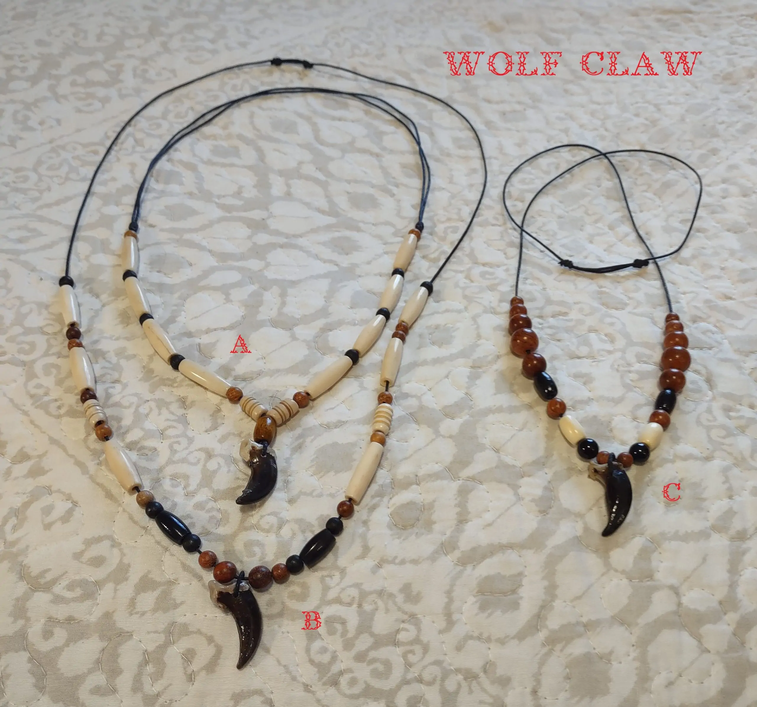 Real Wolf Claw Necklaces 4 Wolf Claw Necklaces